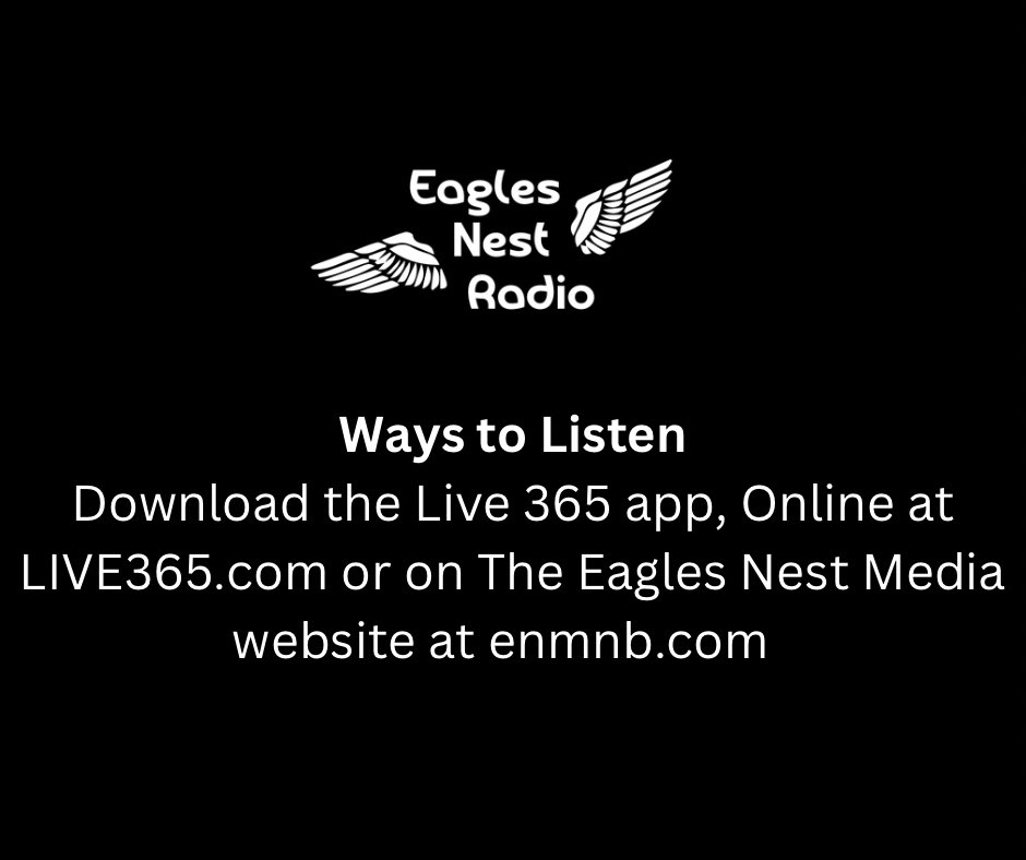 EaglesNestMedia's tweet photo. Eagles Nest Radio is on the air ahead of our launch tomorrow doing a “test broadcast”

Check it out! 

https://t.co/jIkrvoFflY https://t.co/91HAdrQFLn