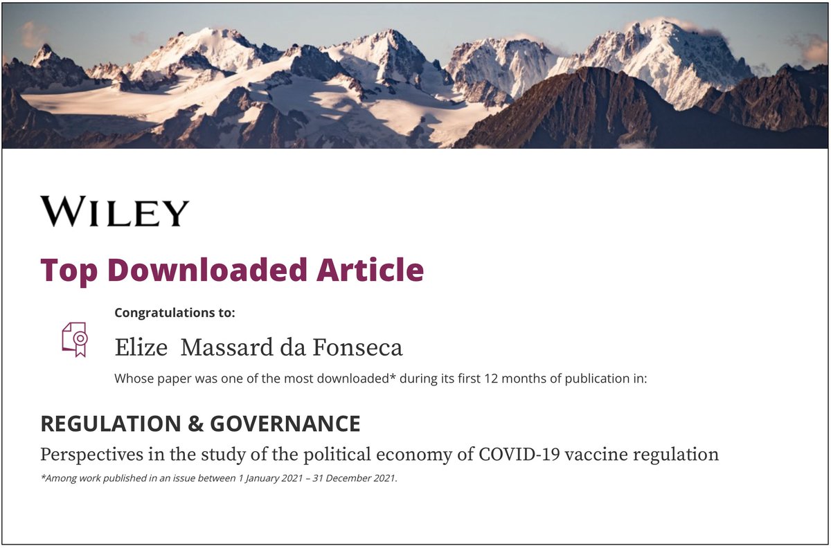 Good news! Our article received enough downloads to be a #topdownloadedarticle in its journal.🎉 @RegGov_journal @scottlgreer @apestypenovels @ejking Read it here: onlinelibrary.wiley.com/doi/abs/10.111…