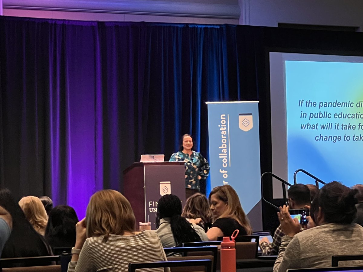RhiannonUBerg's tweet photo. Hearing from @SuptEnfield at #FinalsiteUniversity this morning! 🥳 https://t.co/8o48tWvWpN
