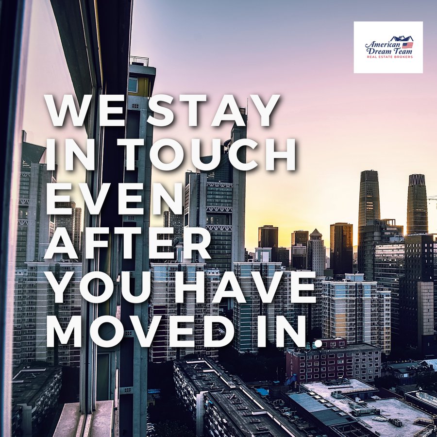 As a professional brokerage, whether it’s buying a house, selling one, or renting. We keep in touch, we update, we listen to your feedback, we are visible. #americandreamteamrealestatebrokers #AfterSalesService #realestate #homebuying #selling #renting