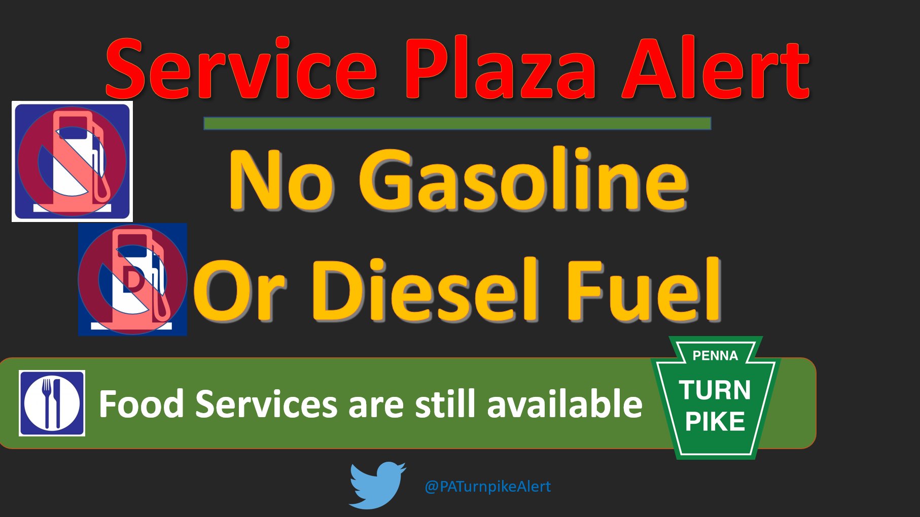 PA Turnpike Alerts on Twitter "LIMITED SERVICES PaTurnpike Peter