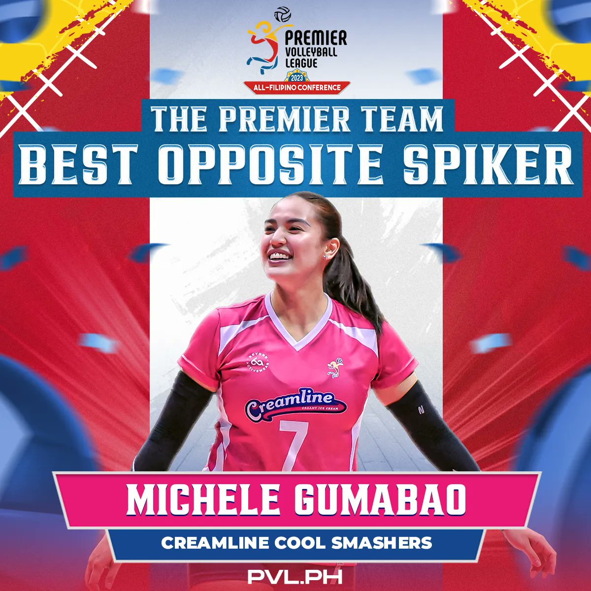 pvlph's tweet photo. MG'S BEST!

#PVL2023 #TheHeartOfVolleyball https://t.co/orSW4ul3UH