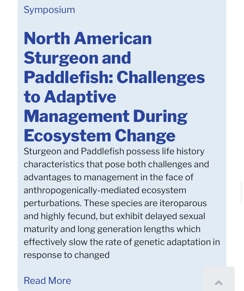 We’re accepting abstracts for our #sturgeon and #paddlefish symposium at #AFS153
Submit here:
secure.fisheries.org/SSO/XCD/Sign_I…