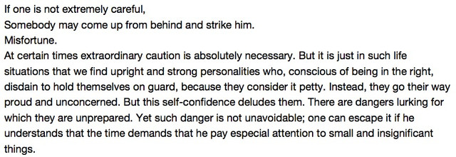 From the I Ching: