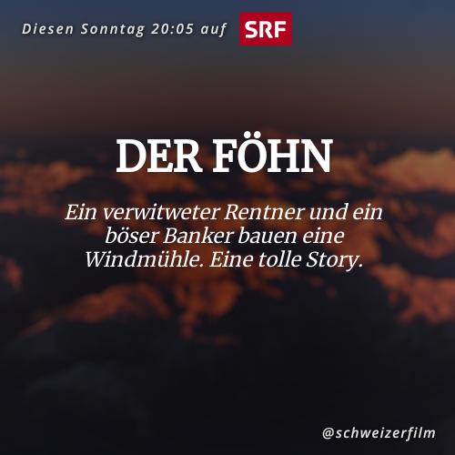 Ein verwitweter Rentner und ein böser Banker bauen eine Windmühle. Eine tolle Story.