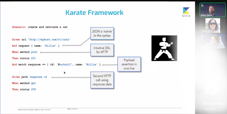 kloia_com's tweet photo. We held our webinar about API testing with Karate🚀
Thank you everyone who attended! Don’t forget to follow us for our upcoming events.😉
#testautomation #qa #karate #karateframework #apitest #apitestautomation #softwaretesting https://t.co/m9mqaS4bNI