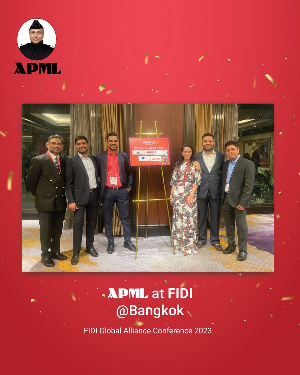 agarwalpacker's tweet photo. We’re extremely proud and delighted to attend FIDI Global Alliance Conference 2023 in Bangkok. It was an intellectual interaction with overseas FIDI FIAM Partners.
APML at FIDI FIAM makes a difference
#fidi #FIDIconference #fidi2023 #2023FIDIconference #FIDIglobalalliance #relocationexperts #fidibangkok #agarwalpackersandmovers #logistics #relocation #packersandmovers #APML
