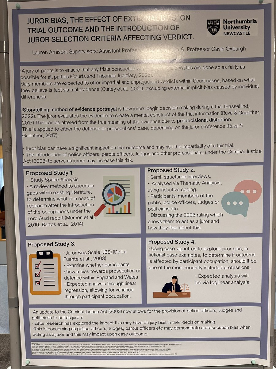 …feeling very proud to see my PhD researcher presenting her first conference poster…@NorthumbriaPsy #northumbriapsyPGR