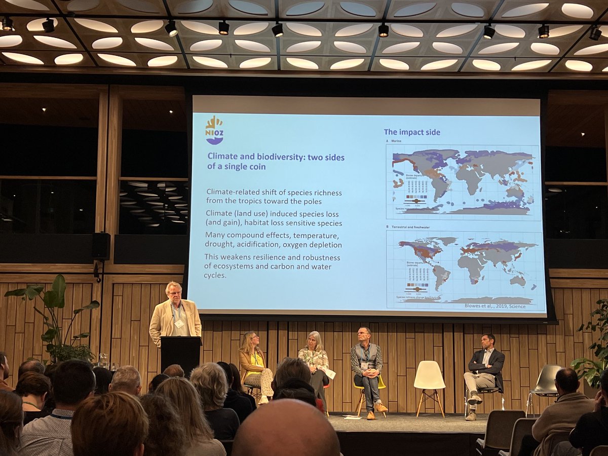Climate and biodiversity are 2 sides of a single coin says Hans Dolman, director of the NIOZ ⁦⁦⁦<a href="/NIOZnieuws/">@NIOZnieuws</a>⁩ ⁦<a href="/Biodiversity_XL/">BiodiversityXL</a>⁩ #climate #biodiversityxl ⁦@Naturalis_Sci⁩