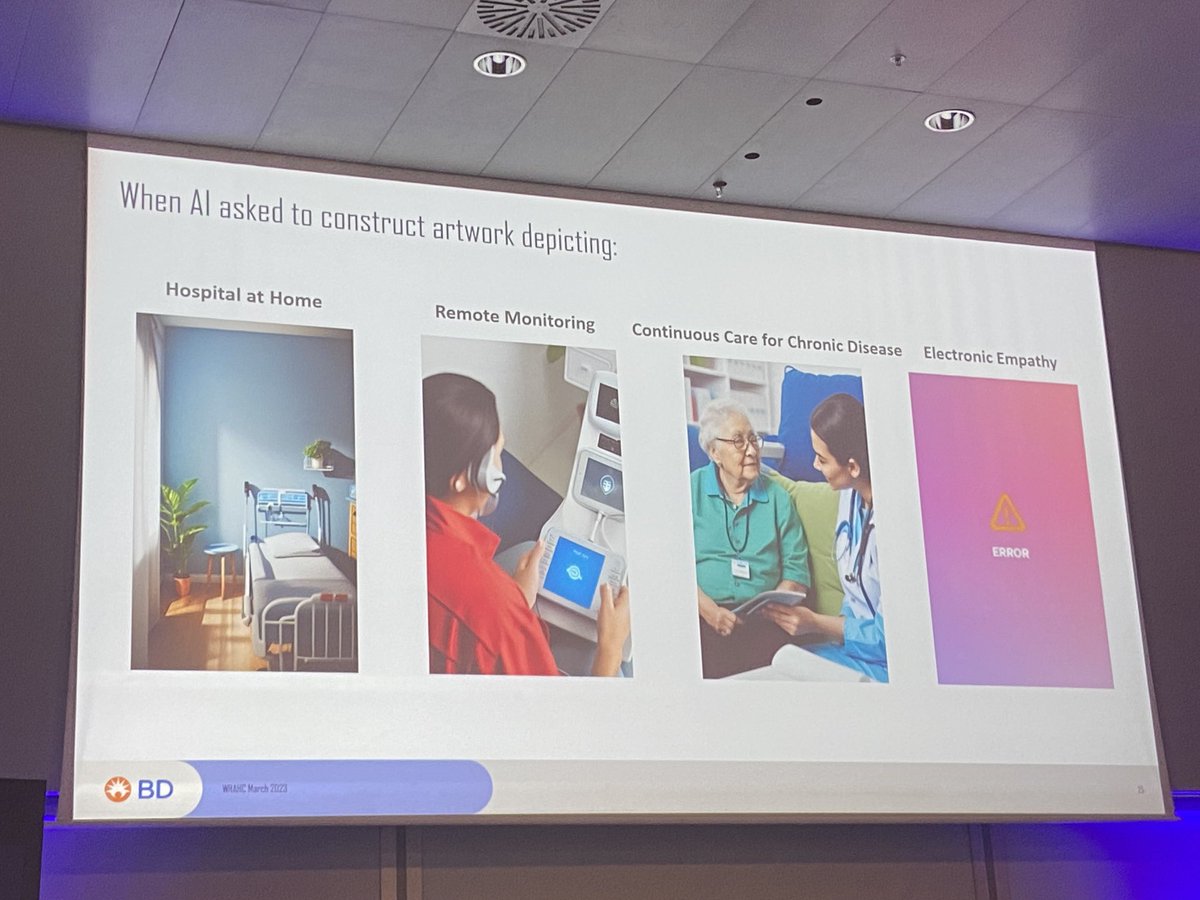 What happens if you ask AI to describe elements of hospital at home care? It’s unable to depict empathy….
Humans deliver healthcare - tech is there to help them do that, nothing more. ⁦<a href="/WHAH_cong/">WHAHC</a>⁩ ⁦<a href="/UKHaHSoc/">UK Hospital at Home Society</a>⁩