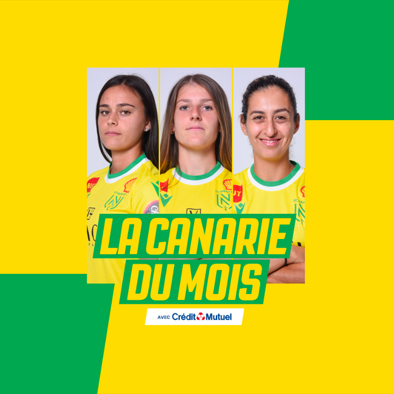 FCN_Feminines's tweet photo. 🗳 Élisez votre 𝗖𝗮𝗻𝗮𝗿𝗶𝗲 du mois de mars by le @CreditMutuel !

🇫🇷 @EliseBonet21
🇫🇷 @Anaelelm
🇱🇧 @PilarKhoury