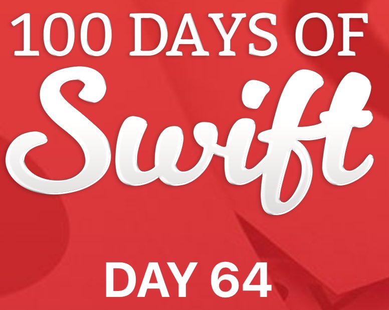 MaxSh69264556's tweet image. Day 64 of #100DaysOfSwift by @twostraws.
Project 18. Debugging
Topics were:
- assert()
- breakpoints
- view debugging
#Swift #programmingeducation #hackingwithswift #100DaysOfCode #UIKit