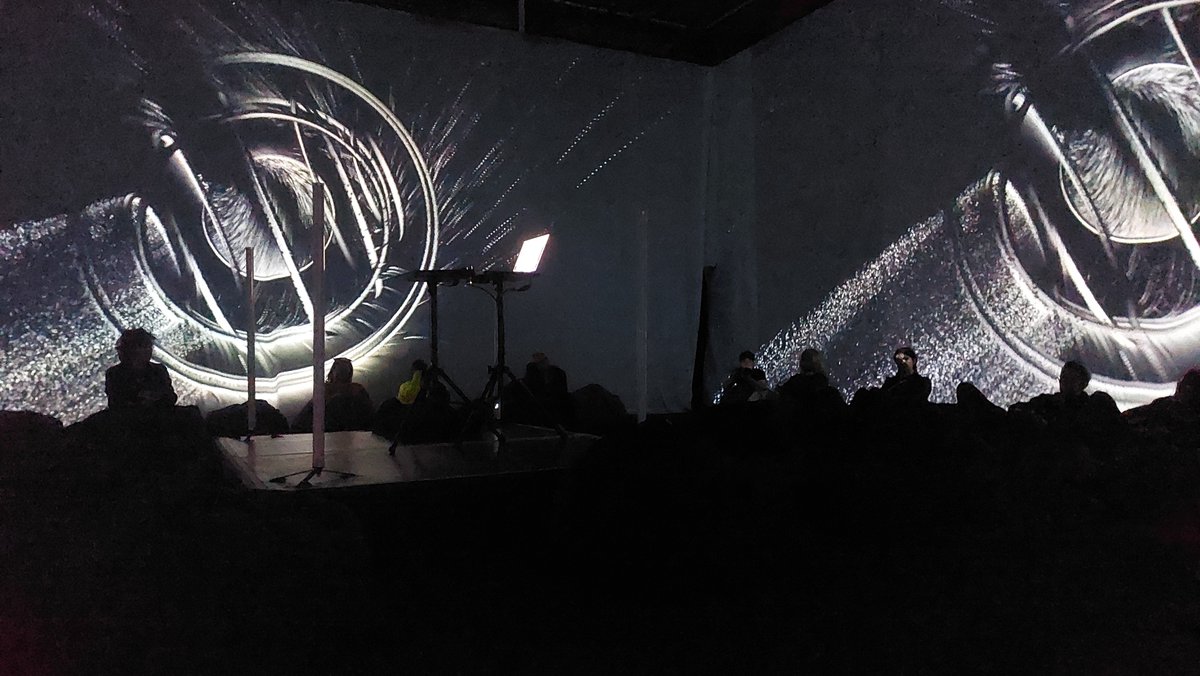 TheDyrSister's tweet photo. #Tb to last Friday what a sick way to spend a Friday morning at @TOMvenue . Halina is playing an immersive AV set in Hull at @giveitsomewelly tomorrow evening early doors before the club night. U should come!
#Immersive #AVArtist #Experimental #RandDPerformance #ElectronicMusic https://t.co/nR46YP8EI1