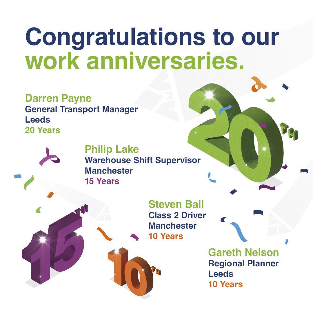 This month we celebrated some big work anniversaries! Congratulations and Thank You for your dedicated service.