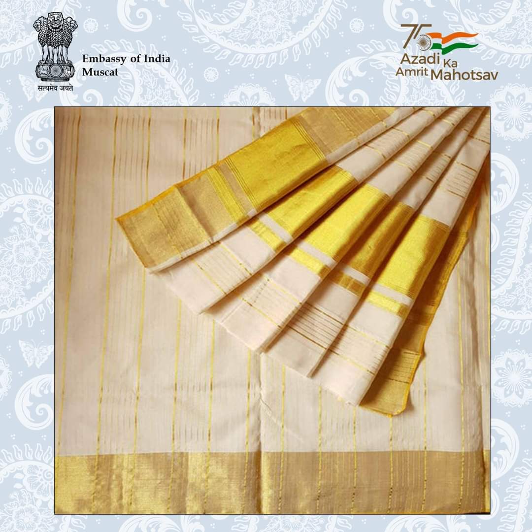 Indemb_Muscat's tweet photo. #IndiaStories
This festive season gift your dear ones the special handloom #KasaragodSaree which is an exclusive Geographical Indication of #Kerala. Make this festive season a memorable one with this exceptional fabric.
#IncredibleIndia #WahGI #GiftaGI https://t.co/Jjavpsf90G