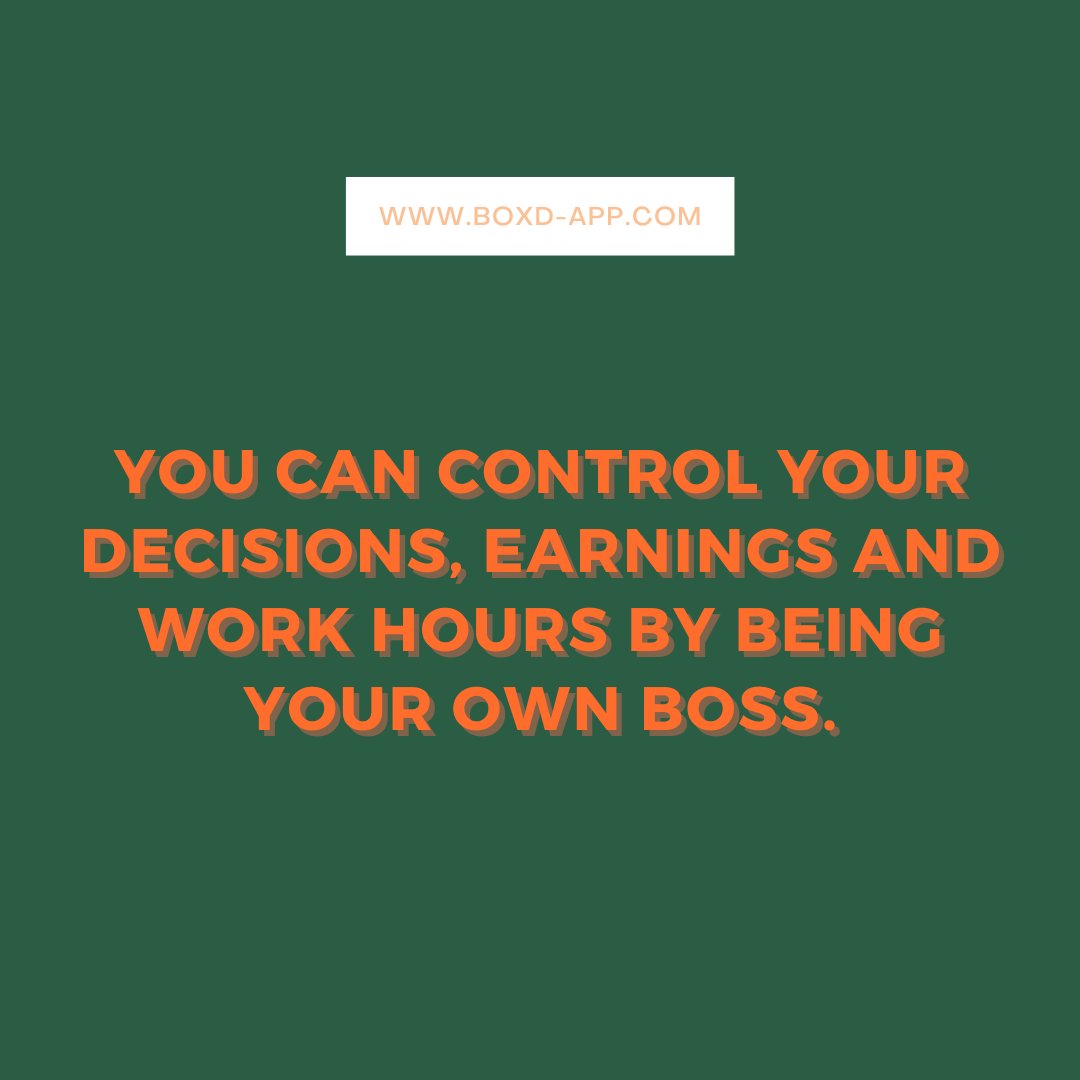 Sounds good, right? 😁

What's stopping you from going self-employed?

#boxdapp #selfemployed