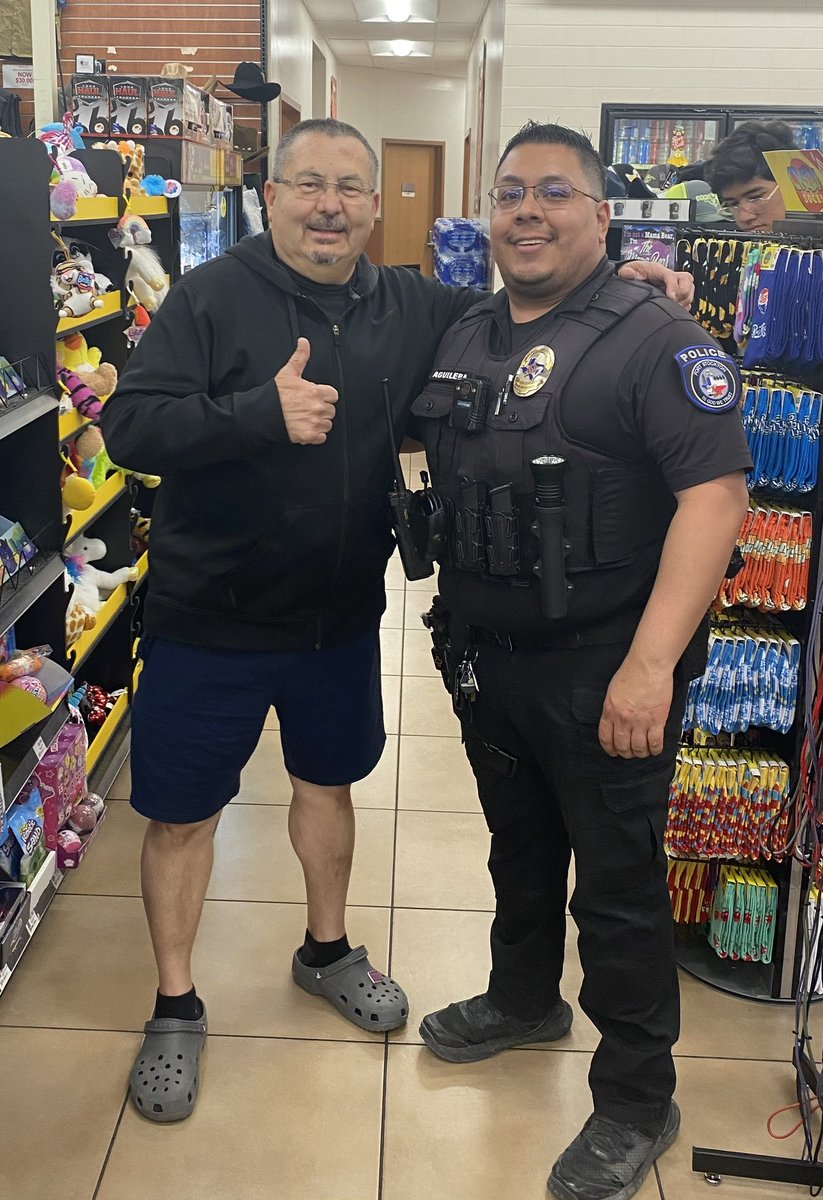 On our way to Corpus Christi, TX for SkillsUSA State Competition. Pit stop @ 0245hrs in Ft. Stockton, TX & run into a former Falcon (‘14)/LE student, Ofc. J. AGUILAR now a Brother in BLUE. #CTEROCKS @Eastlake_HS @SocorroISD  #LOCKnLOAD