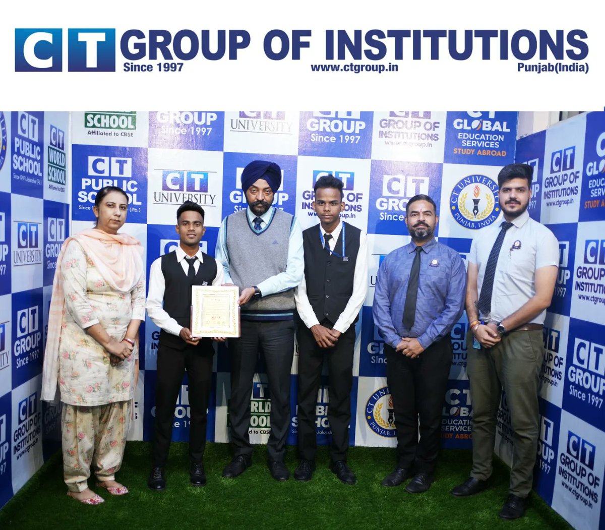 CTGroupshahpur's tweet photo. Rohit Prasad and Robin Singh of BHMCT 2nd Sem CT Institute of Hospitality Management bagged 1st prize in Food &amp; Nutrition Show organized by Pushpa Gujral Science City.

#ctgroup #shahpur #bestcollege #jalandhar #punjab #festevent #ctshahpur #ctevent #ctfamily #hm #sciencecity https://t.co/5fS9jlBs4H