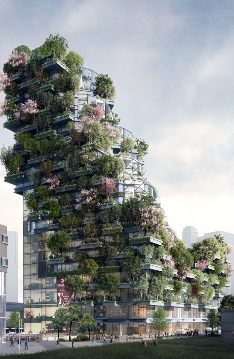 Het lijkt er sterk op dat Utrecht een tweede ontwerp van Stefano Boeri krijgt aan het Jaarbeurplein.  #jaarbeurspleingebouw