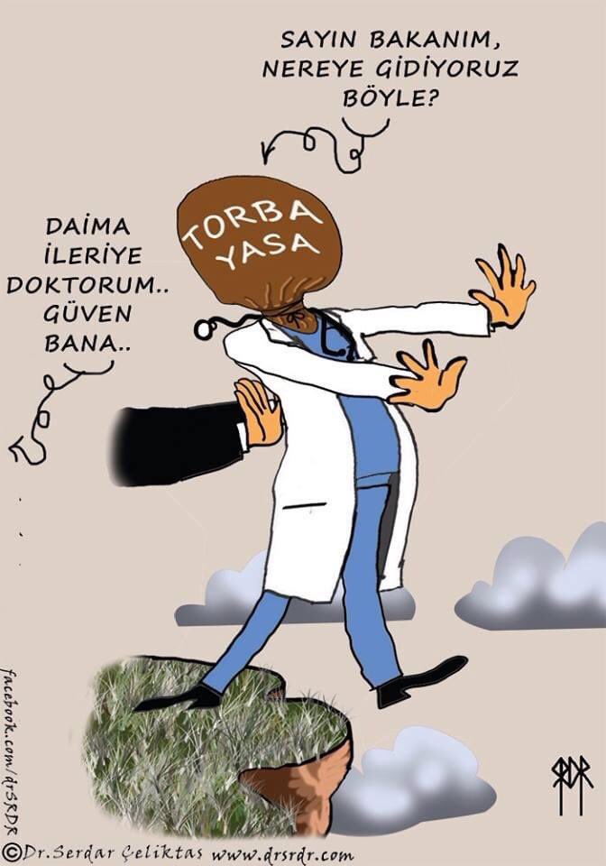 dilek_yetim's tweet photo. Karikatürler 2014-2015 yıllarından, hala aynı yerdeyiz. Her geçen gün daha da iyileşmesini umduğumuz mesleğimiz artık neredeyse yapılamaz hale getirilmeye çalışılıyor. Meslekten men yasası kabul edilemez!
#HekimlikTorbayaSığmaz https://t.co/RjrVQSvwNt