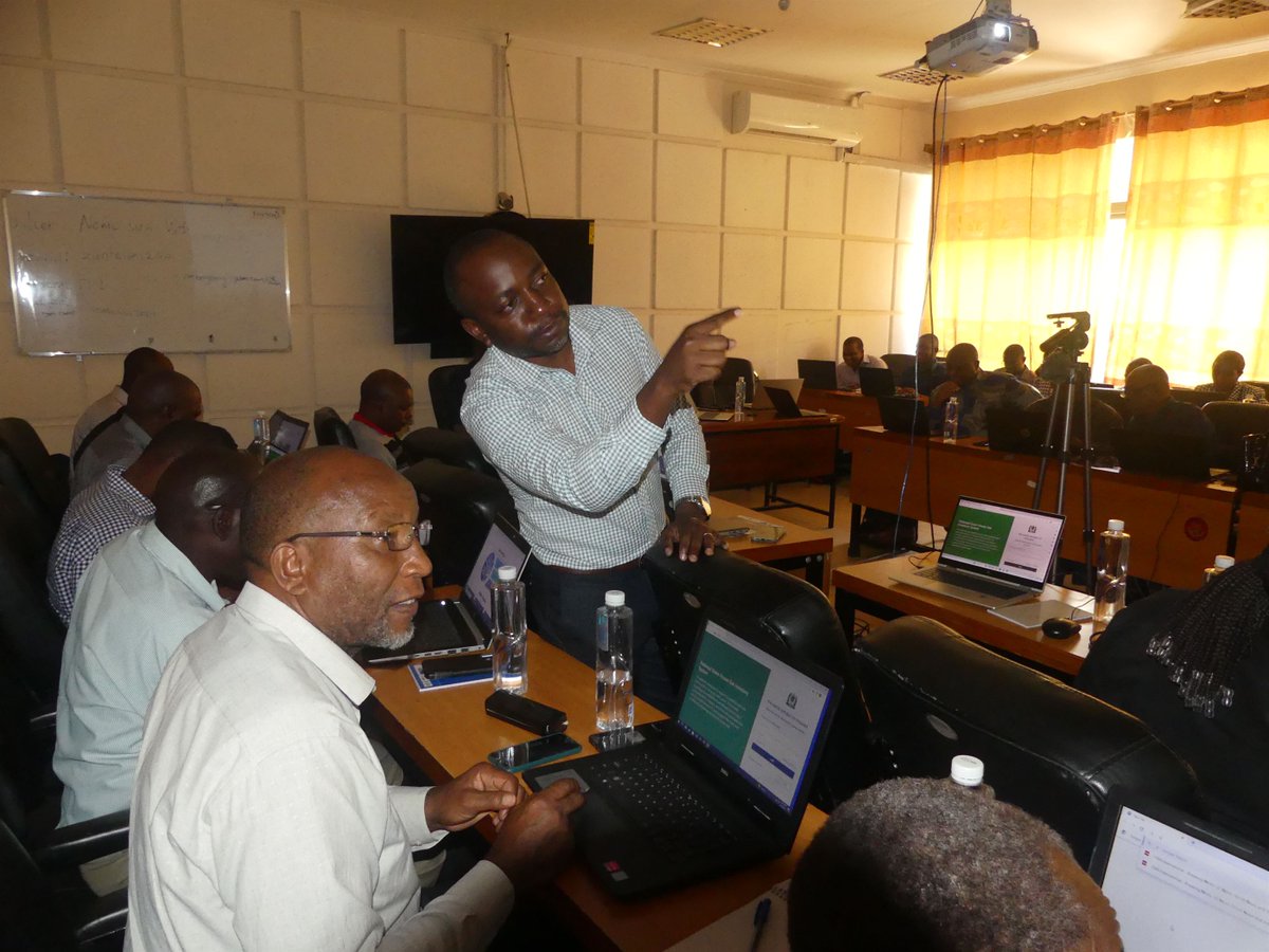 ncmctanzania's tweet photo. Exciting progress on Day 3 of the #NDCMRV workshop in Tanzania as the developed system is presented and tested. Members working hard to address gaps and propose recommendations for enhanced coordination. #climateaction #transparency https://t.co/5yf9m3sSrL