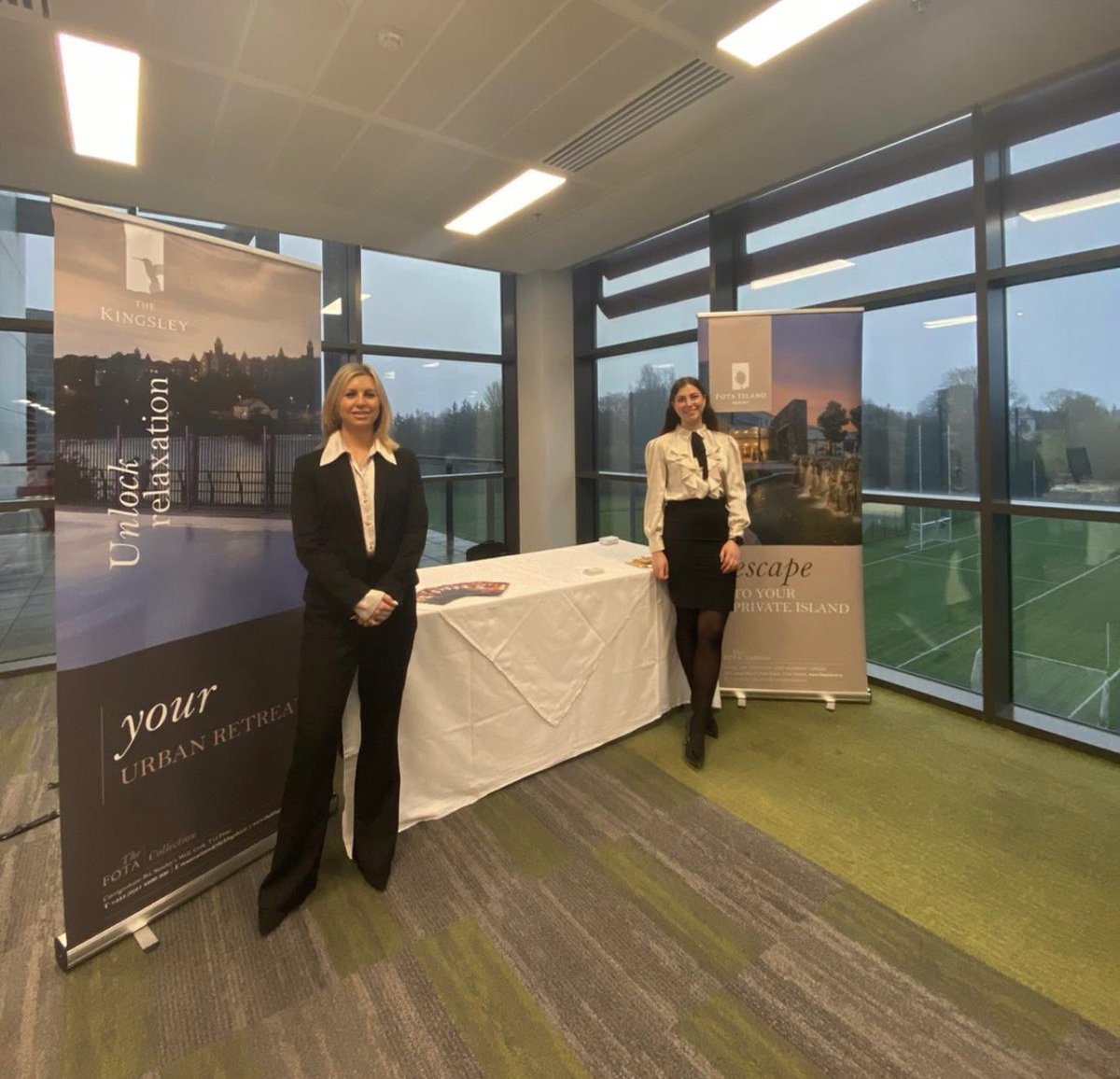 FotaIsland's tweet photo. Keep Cork Meeting 2023 🤝🏻
An exciting day for two of our colleagues as Corporate Sales Manager Naomi Caulfield and Group Sales Executive Sarah Howe are representing The Fota Collection at this years Keep Cork Meeting in Páirc Uí Caoimh 👏🏻🌳
#cork #sales #keepcork #hospitality https://t.co/CEMP6GTARk