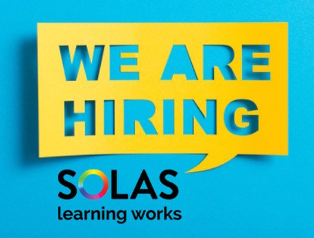 SOLASFET's tweet photo. We are recruiting for a Project Assistant for our FET Operational Planning Support Unit. Full details at https://t.co/FWWYj47yS9 Closing date Friday 14th April by 5pm. #jobfairy https://t.co/JQZTyTijcn