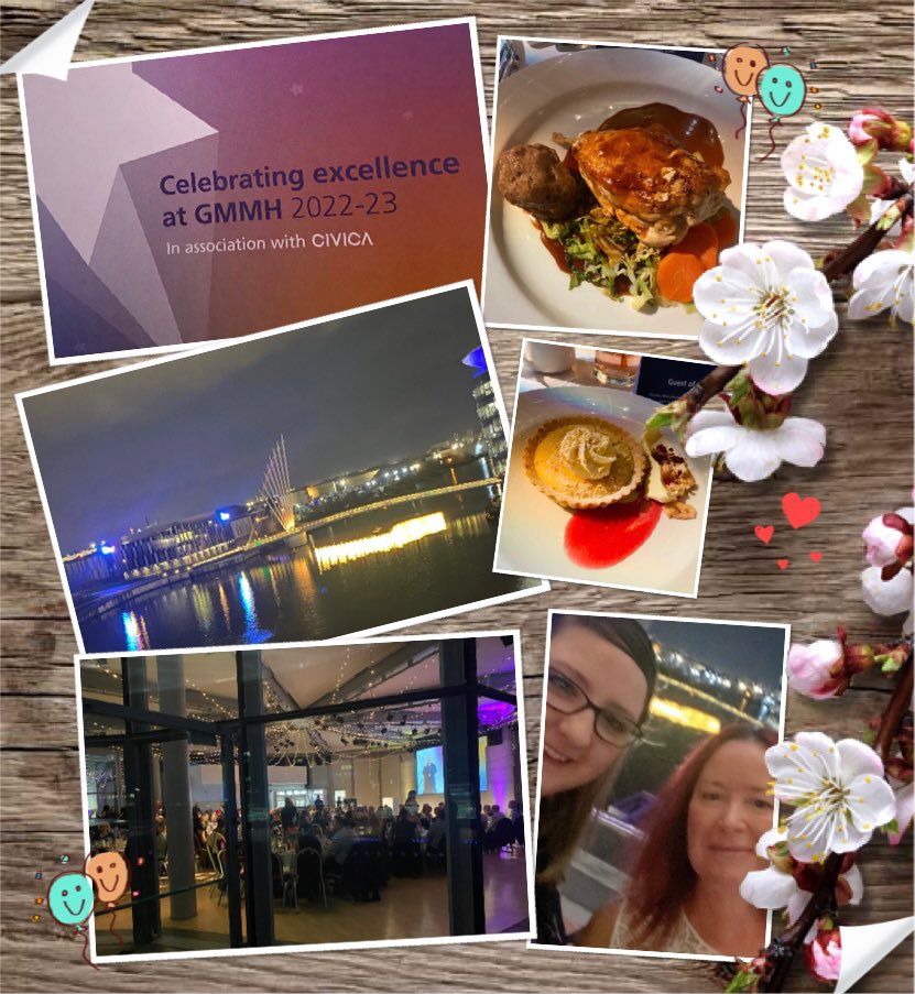 SweetCarolineKM's tweet photo. We had great time celebrating excellence @GMMH_NHS last night 💛 It was an honour to be nominated and shortlisted 💚🥰 thank you and well done catering team 🥂🍾 You are all working very hard to provide fantastic service 💙🥰 @KMCateringTeam #TogetherGMMH #TeamWork #lovemyjob 🧡 https://t.co/gh8mgBm4ij
