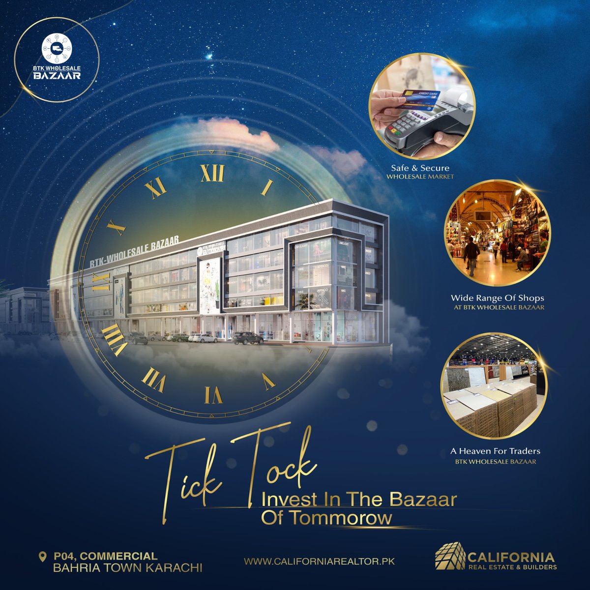 Investing in BTK Wholesale Bazaar at this time is timely, as it provides an opportunity to take advantage of the growing demand for wholesale goods and services in Karachi's expanding economy. If you're looking to grow your wholesale business, BTK youtube.com/c/CaliforniaRe…