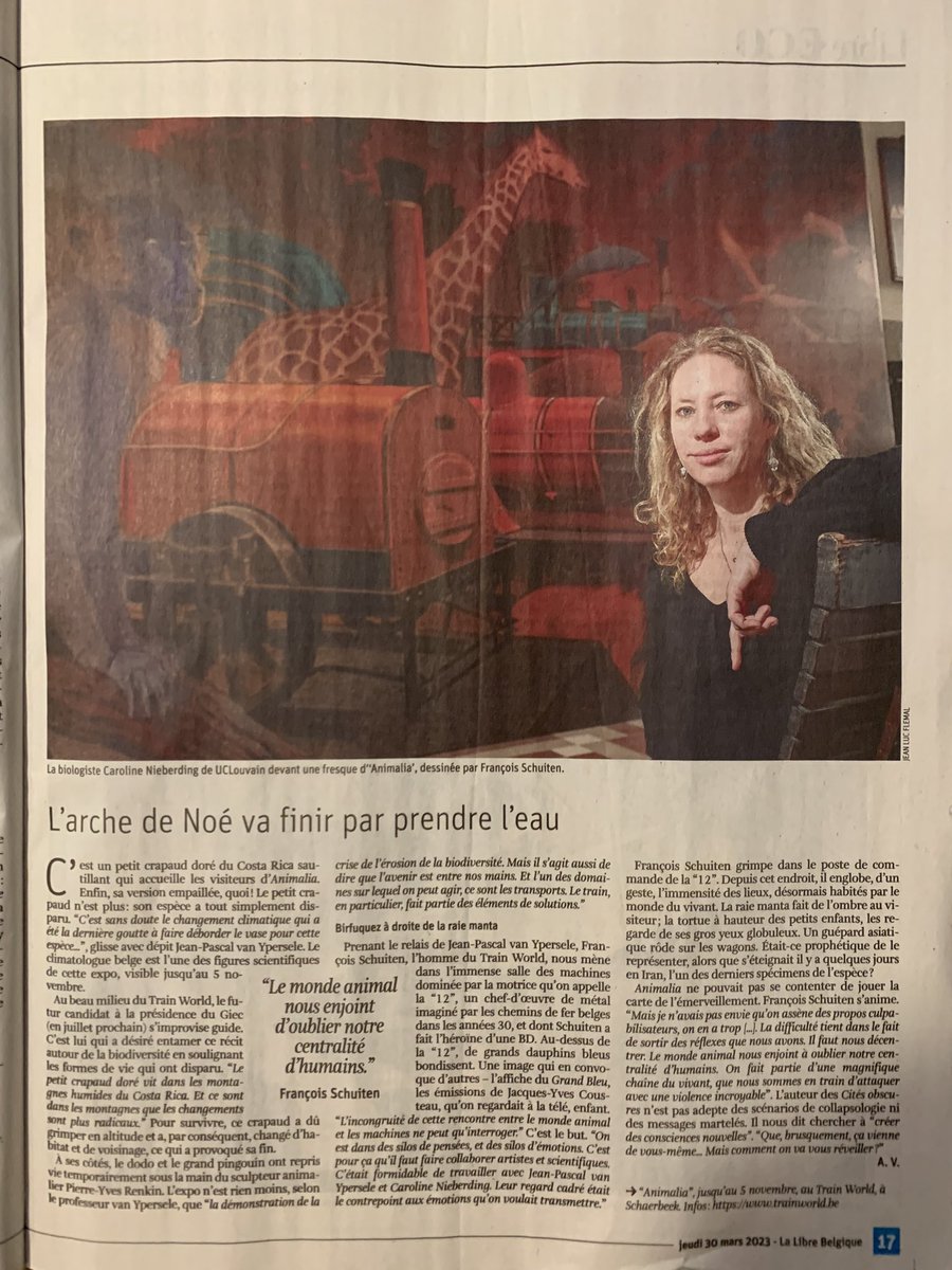 NieberdingC's tweet photo. La crise de biodiversité et les enjeux belges: article de Aurore Vaucelle dans la Libre ce 30 mars 2023: https://t.co/lbU0QoDHSO https://t.co/NqZjWdS1rx