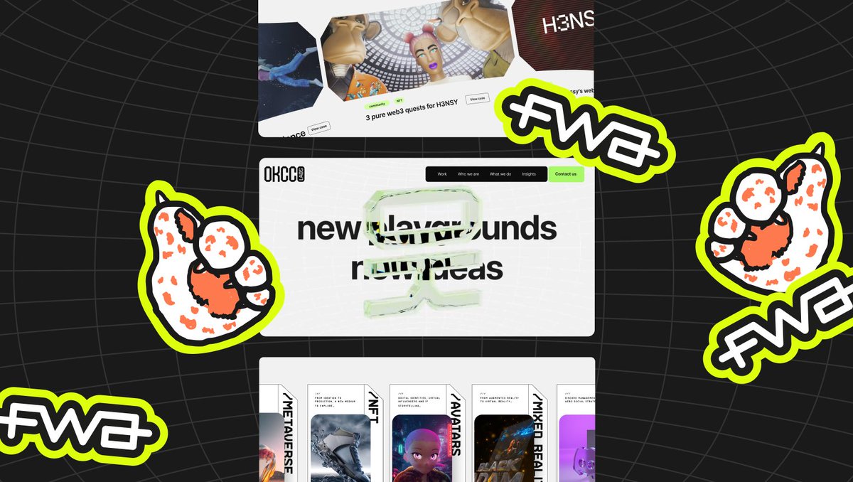 StudioLEOLEO's tweet photo. Honoured to be SOTD on @fwa for work done with @OKCCLabs &amp; @KenyZachelin 🏆🐾 https://t.co/3ugItkJNb5