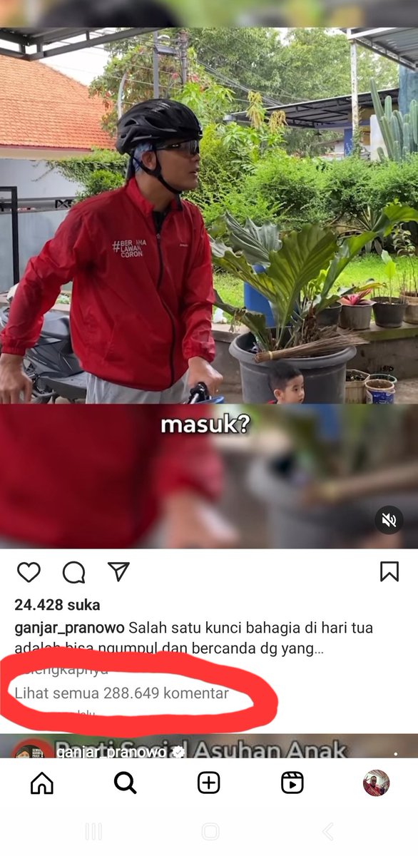 Bagaimana ngebayangin punya akun IG @ganjarpranowo sampai hari ini isinya 288 ribu caci maki ? Ini namanya Tsunami Bully, sabar yah Semoga jadi Pembelajaran kedepannya berhati2 menyampaikan Pesan yang berakibat susahnya 1 Negara