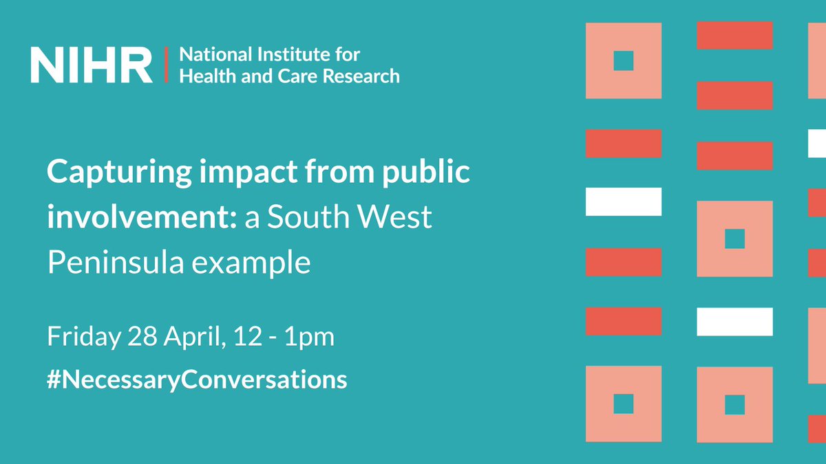 NIHR Involvement tweet media