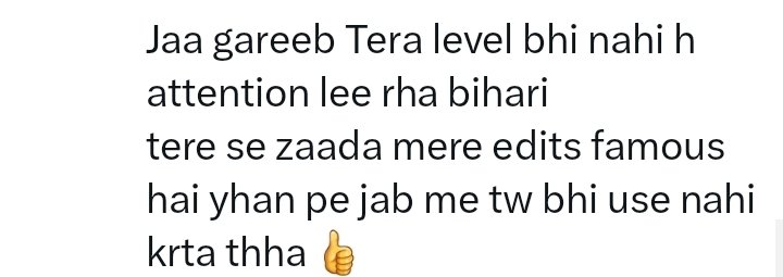 easymoneysavour's tweet photo. Itni gand bewajah kyu jlti h iski. I haven't even posted more than 2 edits on Twitter. This is my personal account so stop bragging chutiye. Instagram par everyone knows who is more famous so pipe down https://t.co/4gUFYrVtqA