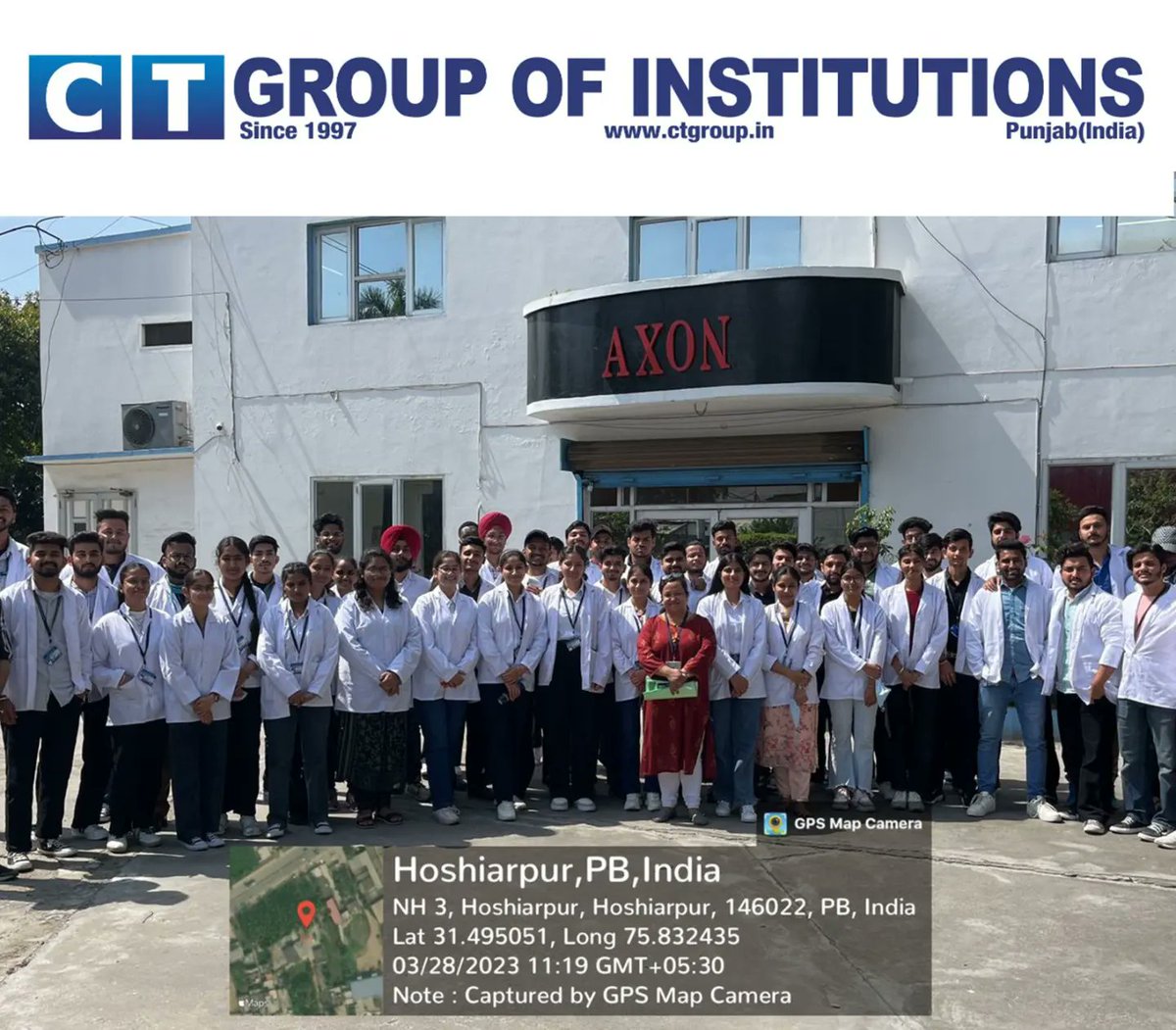 CTGroupshahpur's tweet photo. CT Group of Institution south campus shahpur B-Pharma 6th sem students visited "AXON Laboratories"Hoshiarpur.

#ctgroup #shahpur #bestcollege #jalandhar #punjab #saga #festevent #ctshahpur #ctevent #jalandharpunjab #bestplace #punjabevent  #ctfamily #ccpc #lab #industryvisit https://t.co/vvGyPoyxG6