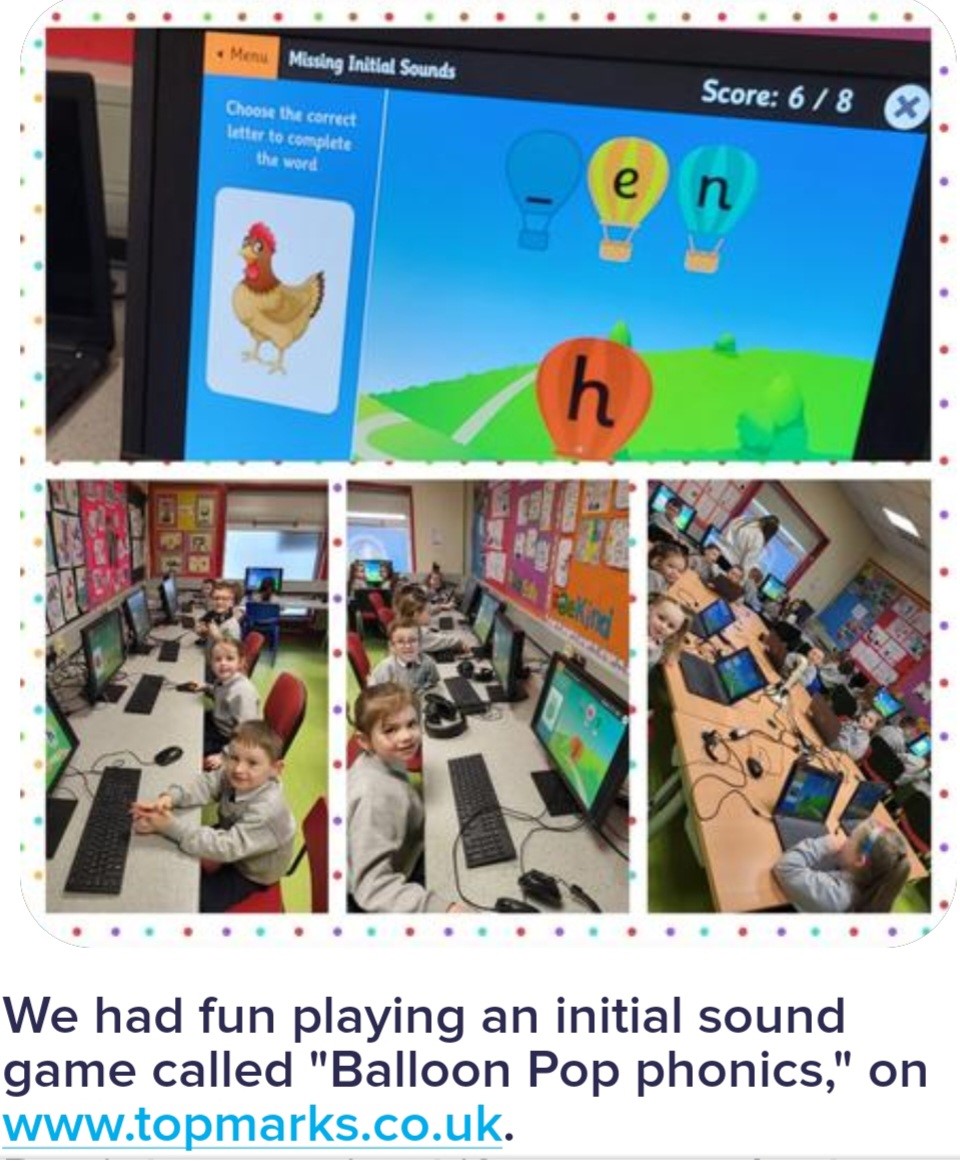 Mrs Deane's Year 1 class had great fun yesterday in the ICT suite as they consolidated their initial sound Literacy work. Well done everyone, cross curriculuar learning at its finest! #phonicsfun #UICT