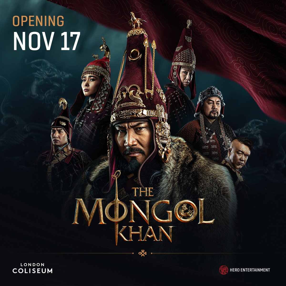 Get ready London! The epic Mongolian production #TheMongolKhan is coming to the Coliseum in November. Experience the rich cultural heritage of Mongolia in this captivating story of power, rivalry, and drama.

🎟️Priority Booking today. General Sale tomorrow
TheMongolKhan.com