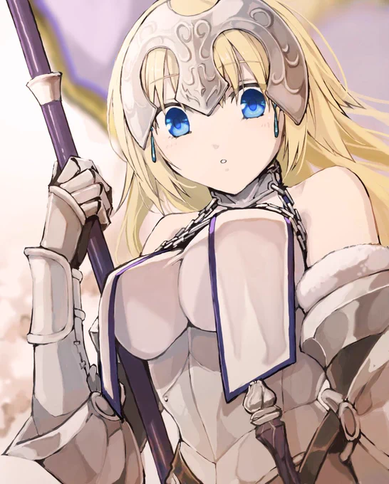 去年10月に描いたジャンヌと今回の邪ンヌ並べたら絵柄の変化に笑ってしまった 