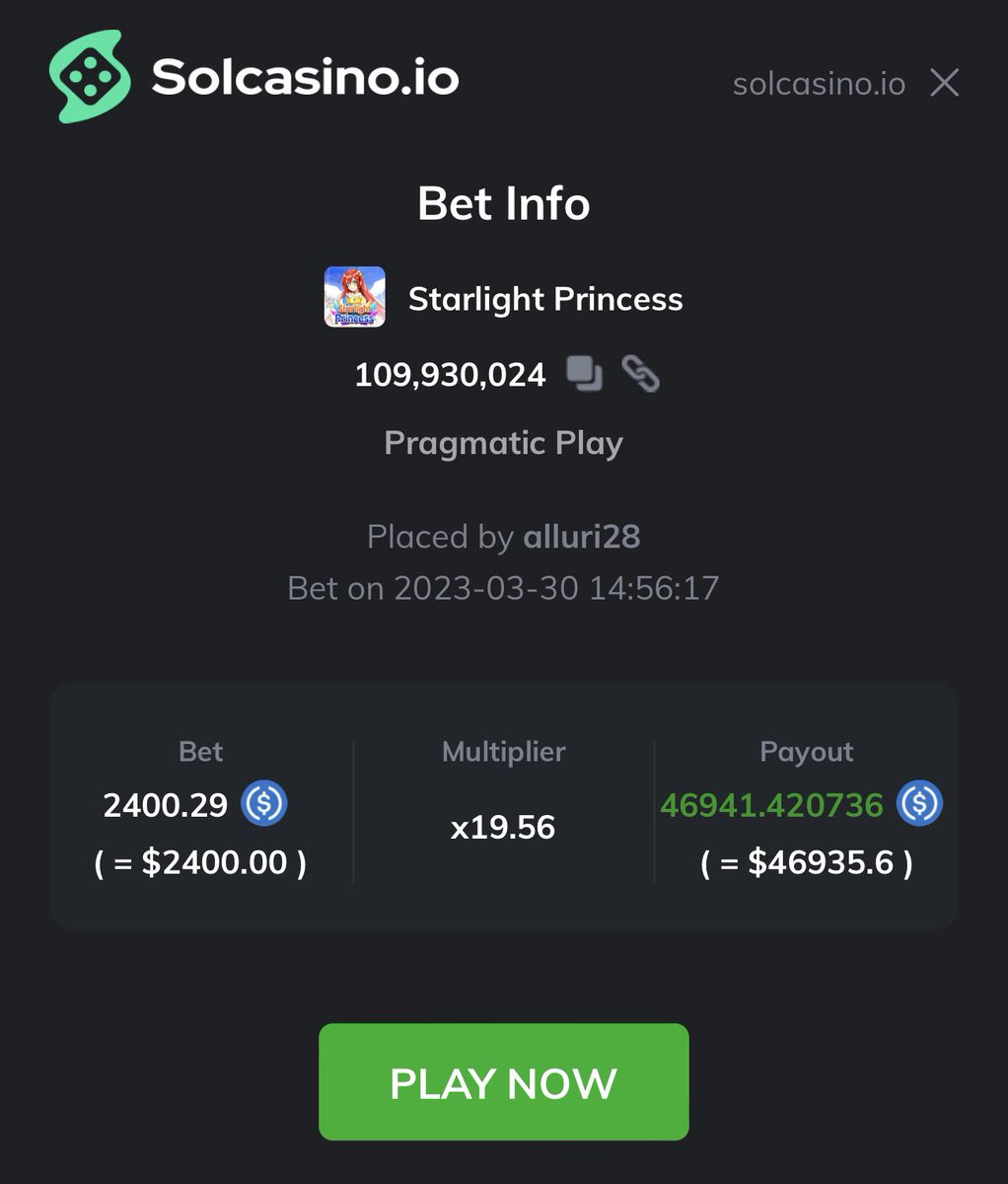 solcasino's tweet photo. 2400 $USDC to 46935.6 $USDC 🥵🥵

19.56x

12.60 $USDC to 5746.23 $USDC

456x 🐒

quick 45k in an hour 💀 https://t.co/RW3rHSPe3p