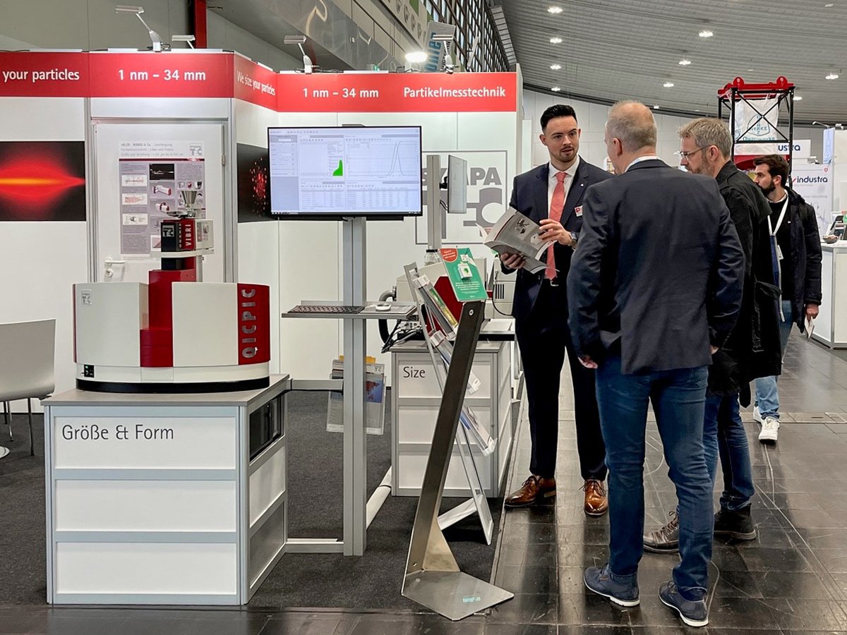 Sympatec_GmbH's tweet image. Today is the last day of the #SOLIDS in Dortmund. Our team is excited to introduce you to our modular particle measurement instruments for lab and process at booth B26-4. #Sympatec #ParticleSizing #BulkMaterials #ProcessControl #Schüttgut