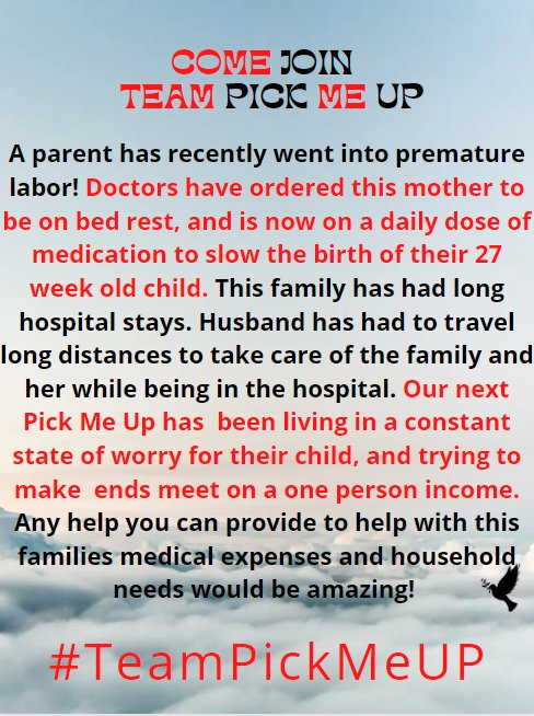 It's nearly April so let's get started on our new pick me up!
As always any help with this pick me up is greatly appreciated by all of us!
Link to website/dono link in bio or donations can be made through twitch if anyone has the charity set up! 
Much love ❤️
#teampickmeup