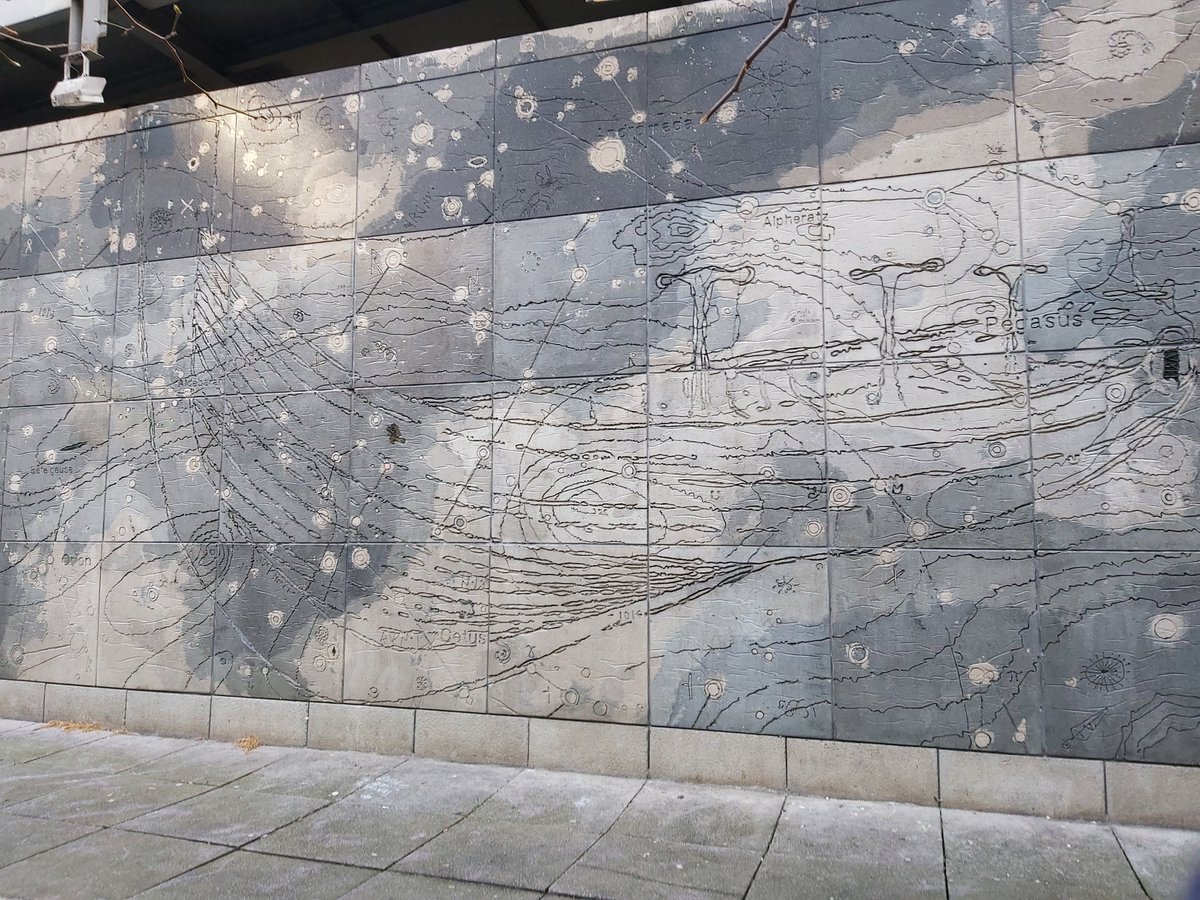 kamfinsa's tweet image. I walk past Grace Weir&apos;s Cloud Star Boat Map mural most mornings (opposite @gutterbookshop), and it always reminds me that #ThePlough is the only constellation I can confidently recognise. Day 89, done. #CelestialNavigation #WhatIsTheStars #100DaysOfWalking @NTBreakfast