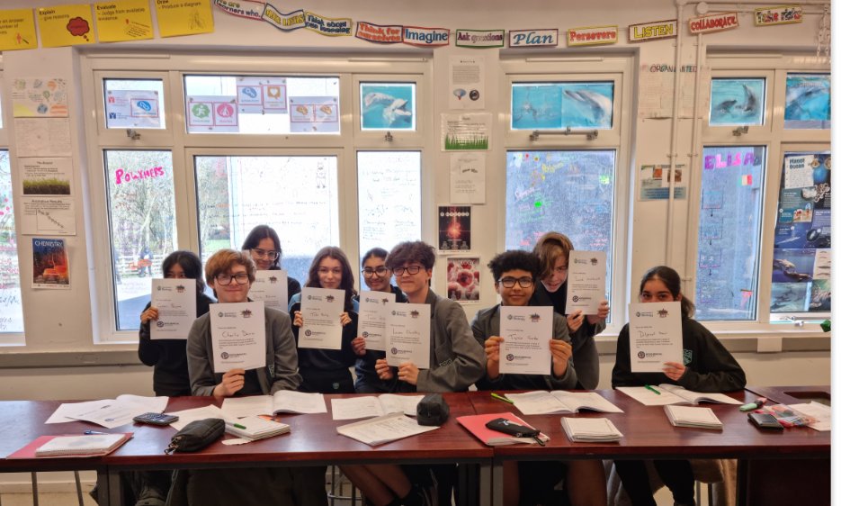 CHCS_Science's tweet photo. Throwback Thursday!!
Last year, our amazing year 11 students @ColtonHillsCS trained to teach practical science to year 6. Here they are with their certificates. We're so proud of them! #GopherScience #RoyalSocietyofBiology https://t.co/MBN0uI4MYN