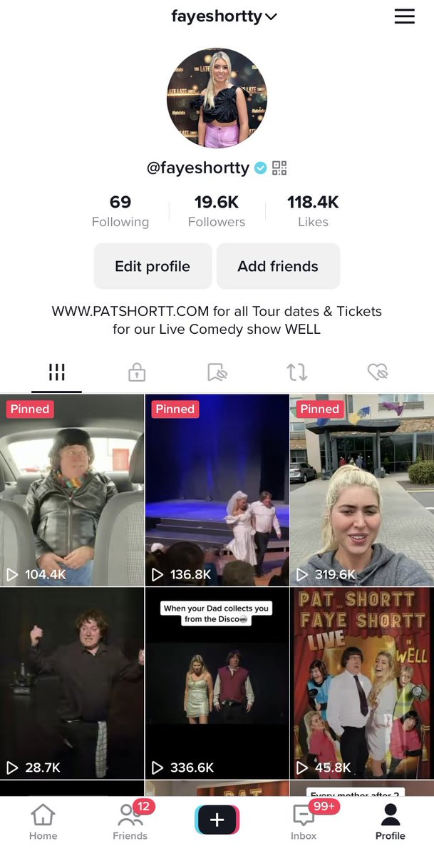 Faye Shortt (@faye_shortt) on Twitter photo You can find all our sketch’s on tik-tok “fayeshortty” Lookikg forward to the next couple of gigs 🎤 <a href="/Pat_Shortt/">Pat Shortt</a>
-31 MAR Strule Arts Centre Omagh
-01 APR The Ardhowen Theatre Enniskillen
-07 APR The Maritime Hotel Bantry
- 08 April Templemore Arms Hotel You can find all our sketch’s on tik-tok “fayeshortty” Lookikg forward to the next couple of gigs 🎤 <a href="/Pat_Shortt/">Pat Shortt</a>
-31 MAR Strule Arts Centre Omagh
-01 APR The Ardhowen Theatre Enniskillen
-07 APR The Maritime Hotel Bantry
- 08 April Templemore Arms Hotel