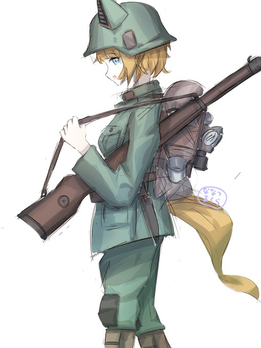 「bayonet holding gun」 illustration images(Latest)