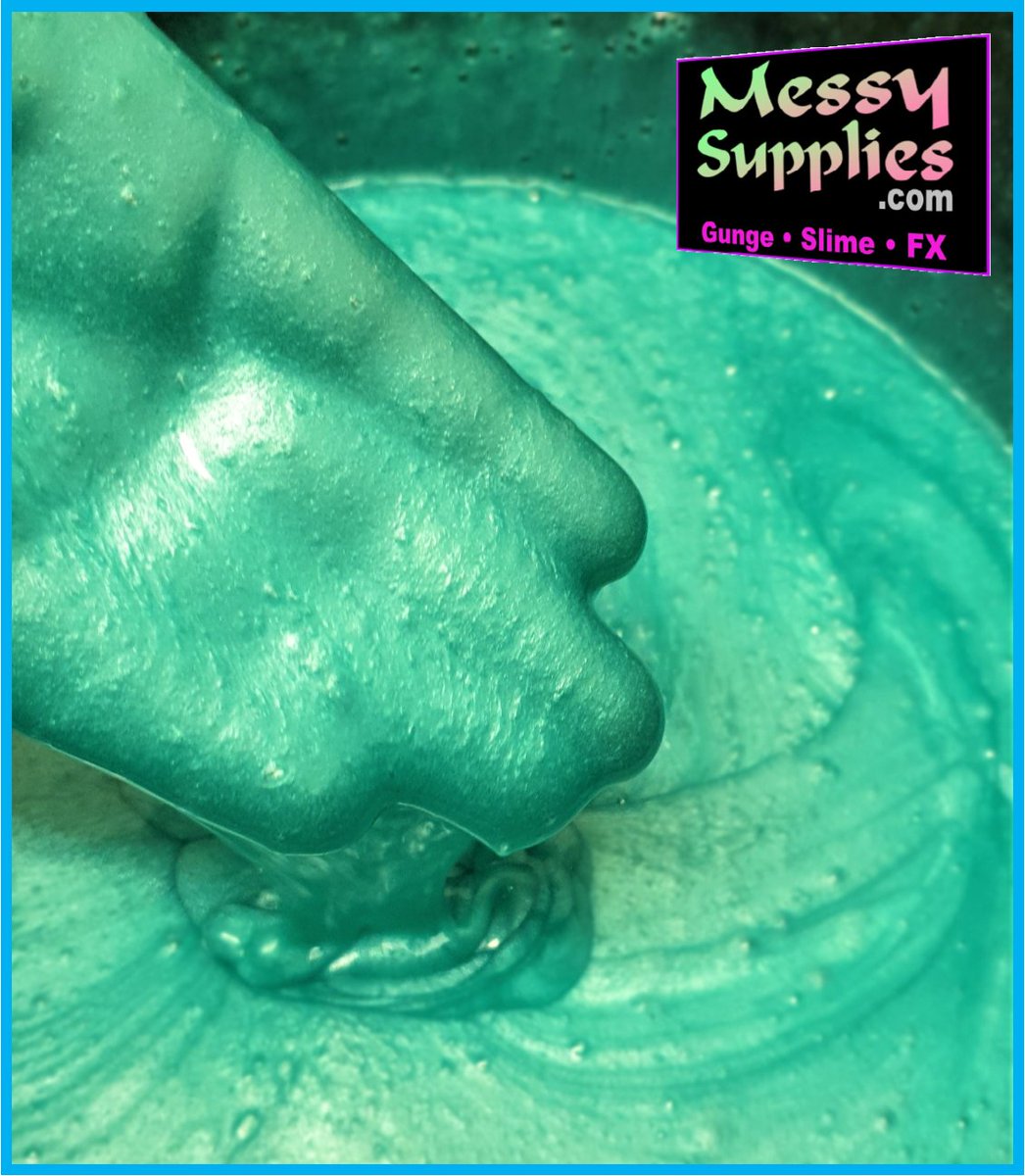 Our stunning Pearlescent Green VEC add to our gunge &amp; slime 

Only at MessySupplies.com