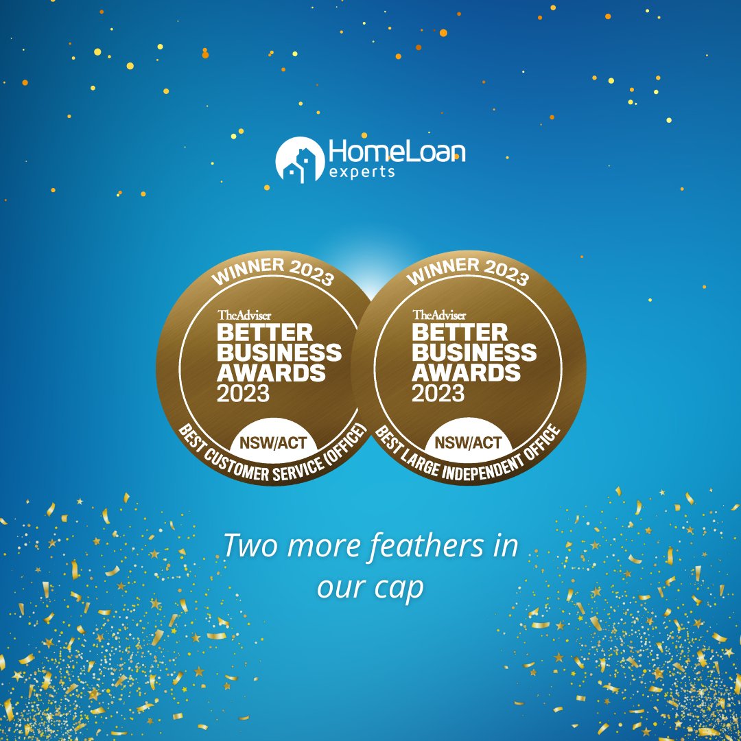 HomeLoanExperts's tweet photo. Another one for the books - Home Loan Experts is the winner of two special award categories in Better Business Awards 2023:
- Best Customer Service (Office)
- Best Large Independent Office
#HomeLoans #Australia #BrokerForLife https://t.co/O0npVZxn7T
