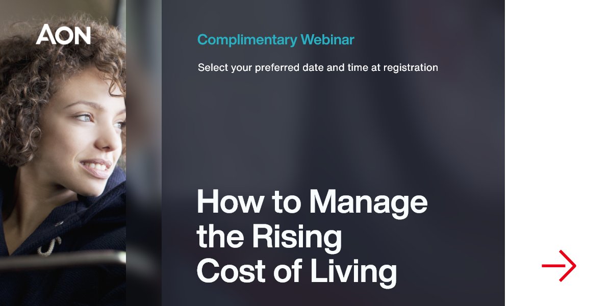 The rising #CostOfLivingCrisis can be felt across many aspects of our daily lives. To support you, Aon is providing complimentary, virtual #financialeducation sessions on ‘How to Manage the Rising Cost of Living’. Sign up here: aon.io/40KgTl9