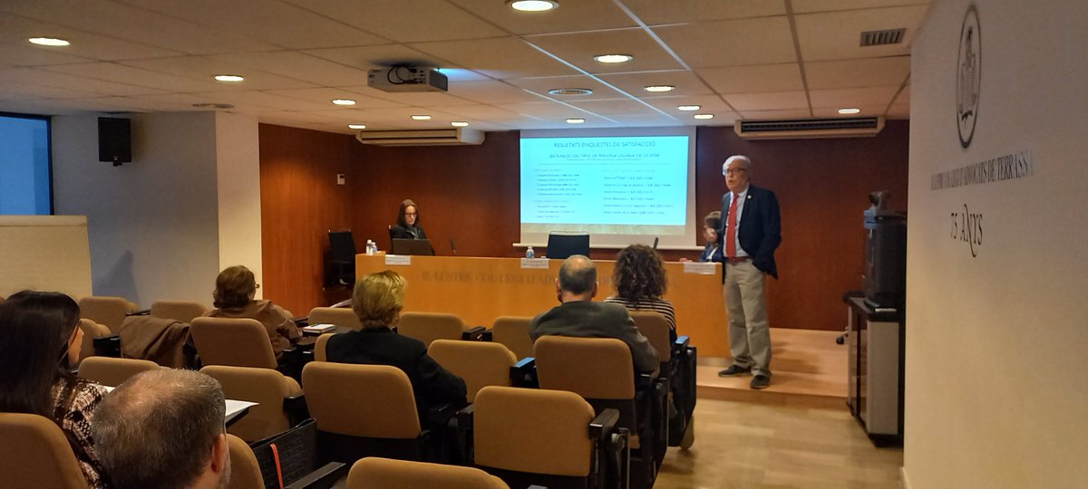 L'Ignasi <a href="/PuigVentallo/">Ignasi Puig Ventalló</a>, el nostre exdegà, presenta les dades de la Memòria 2023 <a href="/ICATERadvocats/">Advocats Terrassa</a>. Molt agraïdes, Ignasi, i benvingut sempre al teu Col-legi!