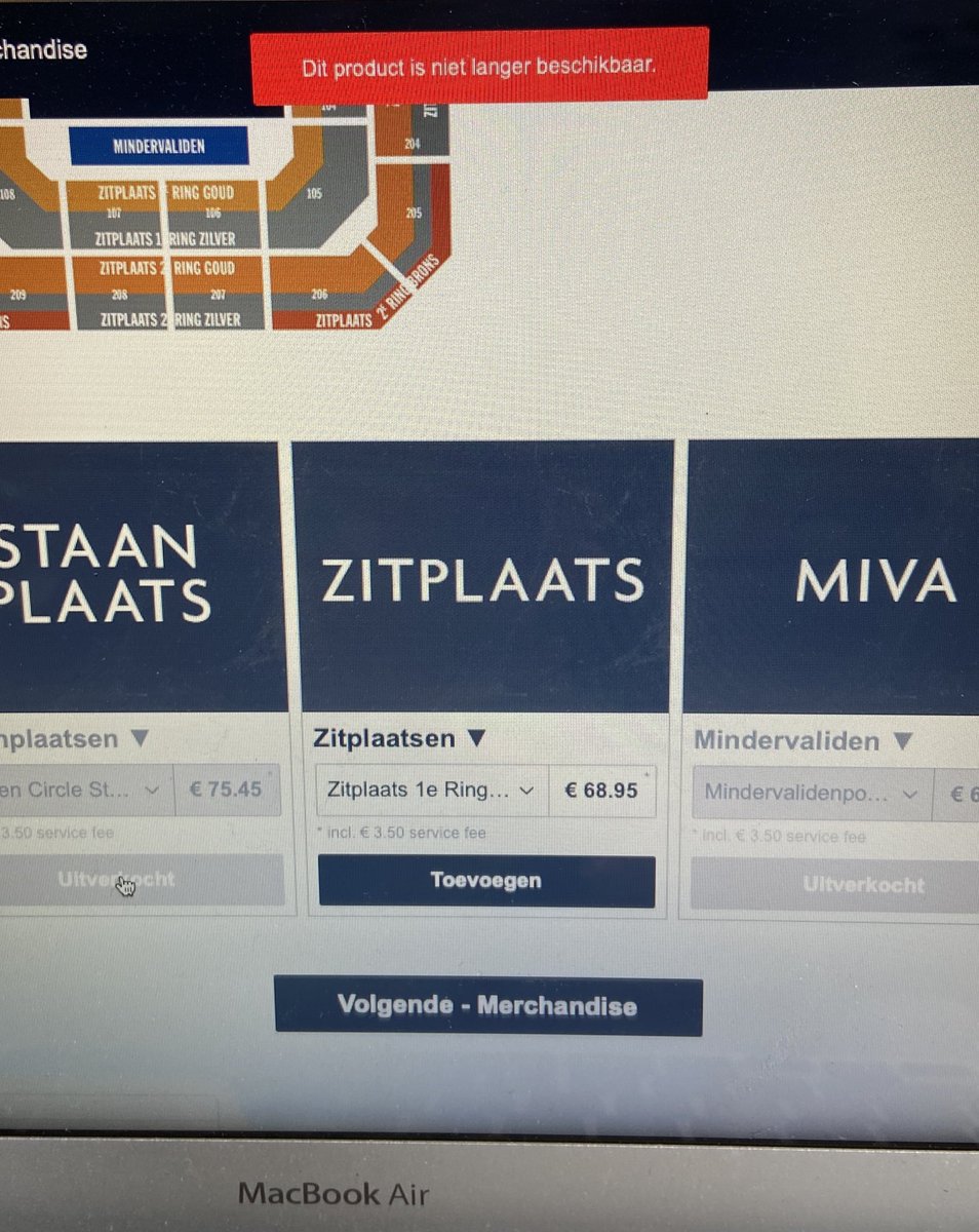lievelisea's tweet photo. Ben je er eindelijk door…. staanplaatsen en nog zitplaatsen beschikbaar. Echter wat je ook kiest: Dit product is niet langer beschikbaar. Zo sip dit!!! #aedm @acdaendemunnik https://t.co/KwxegMLINW